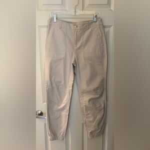 LOFT Stretch Cotton Utility Pant, Size 4
